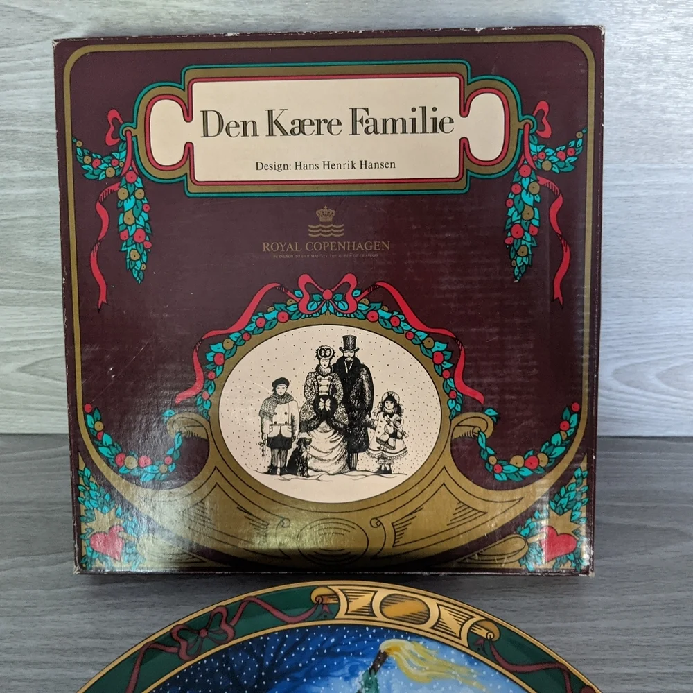Royal Copenhagen 1994 The Sleigh Ride Plate